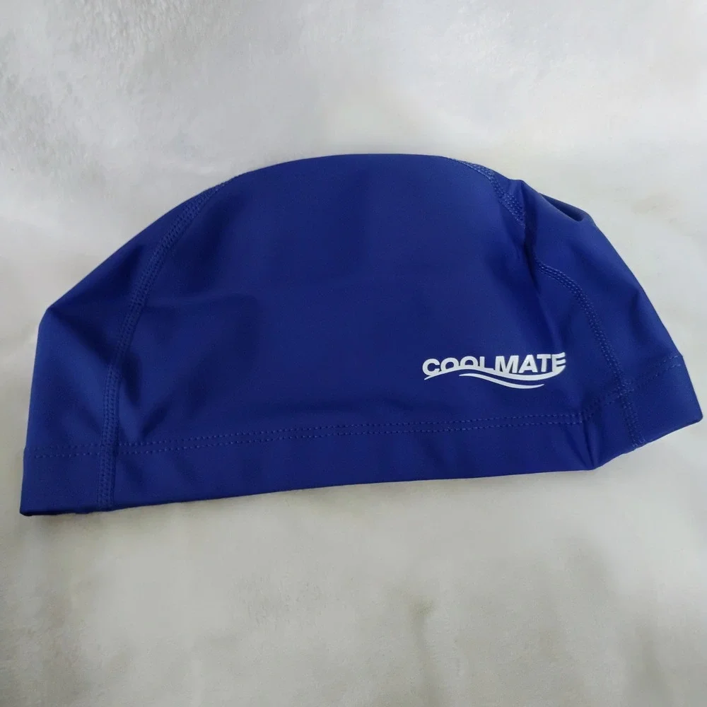 3 Coolmate Swim Cap Legend Blue UPF 50+ Silicone Coated Fabric One Size NEW Lot